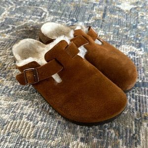 Shearling Birkenstock Boston, size 38